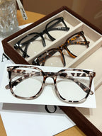 1Pc/3Pcs/4Pcs/6Pcs European and American Classic Popular Square Frame Glasses Set Men's and Women's Fashion Glasses