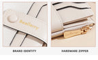 Baellerry High Quality Women Wallets New Simple Short Card Holde Brand Female Purse Photo Holder Coin Pocket Zipper Women Wallet