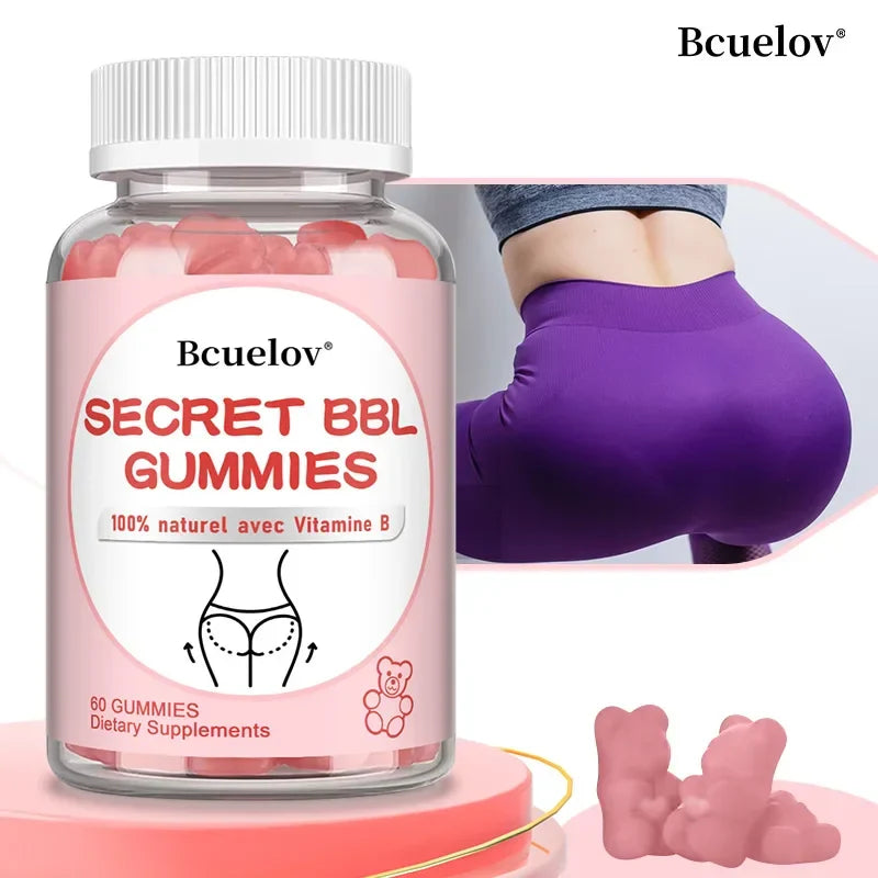 BBL Gummies - Increase Natural Curves, Promote Buttock Growth, Reduce Fat Mass and Shapes Buttocks