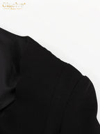 Clacive Bodycon Black Office Women's Shirt Fashion Square Collar Long Sleeve Shirts Elegant Classic Solid Tops Female Clothing
