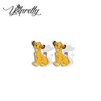 2024 New Lion King Little Lion Simba and Friends Epoxy Handcraft Acrylic Stud Earrings