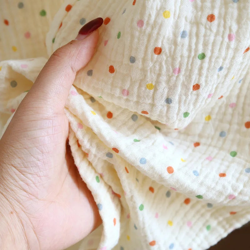 2025 New Summer Women's Pajama Set 100% Cotton Crepe Short Sleeve+Shorts+Pants 3-Piece Pajama Women's Cardigan Home Clothes