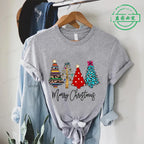 Christmas Lights Xmas Tree Print Fashion Graphic Women Tops Women Tshirt Tee Funny Christmas Party Aesthetic Shirt Camisas Mujer