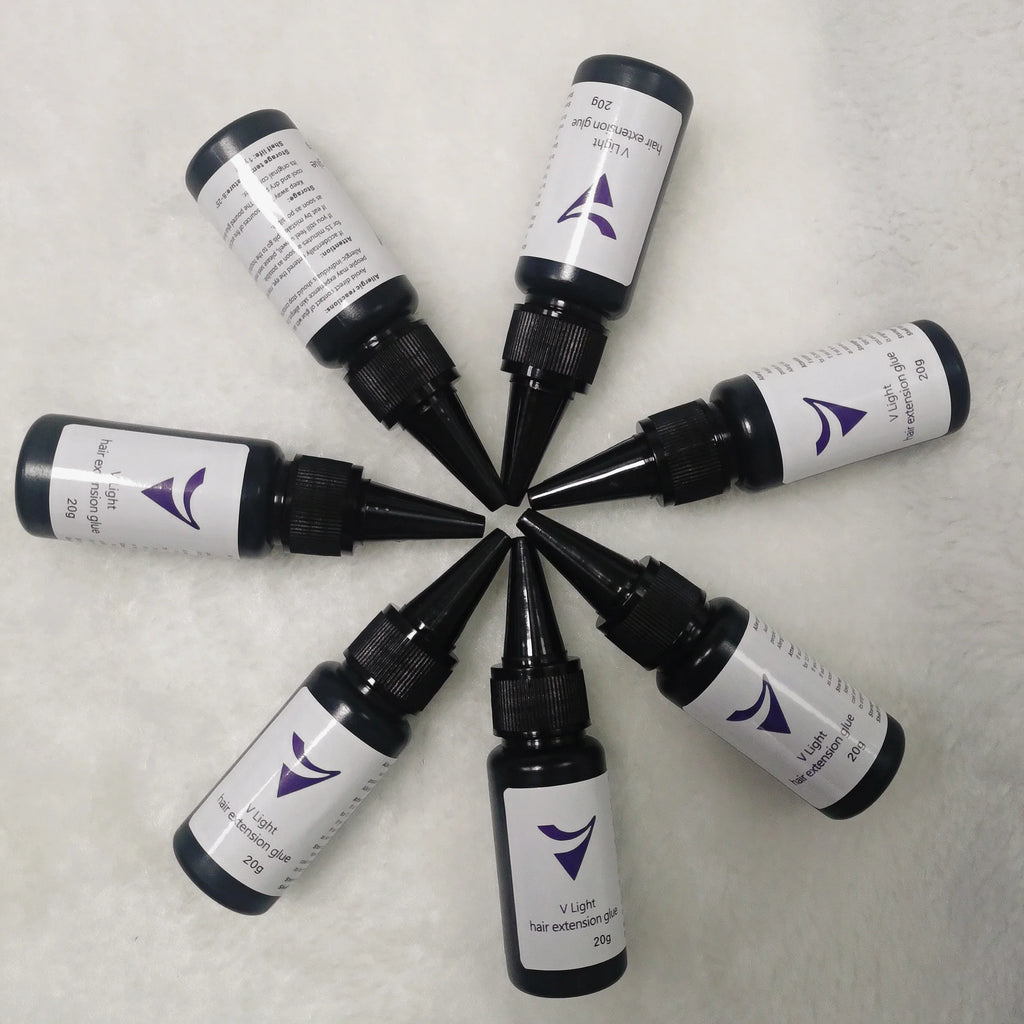 1PC 20gHair Extension Tools V-Light Technology Hair Extension Set Wig Hair Piece Real Hair Fast Grafting Tool Firm and Traceless