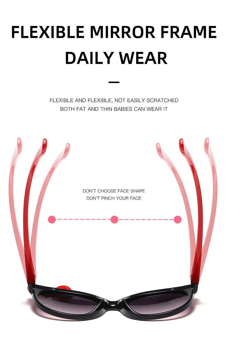 Disney Minnie Mouse Girls Sunglasses Figure Anime Kawaii UV Protection Summer Sunglasses Cute Funny Glasses Toys Birthday Gift