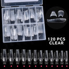 120Pcs Nail Forms For UV Gel Quick Building Extension Top Molds Dual Forms Acrylic Nail Art Tips Nails Accessories Tools