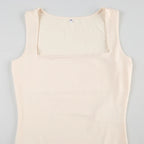 Darlingaga Casual Square Neck Fitness Summer Bodysuit Women Sleeveless Solid Basic One Piece Bodies Sporty Sexy Rompers Outfits