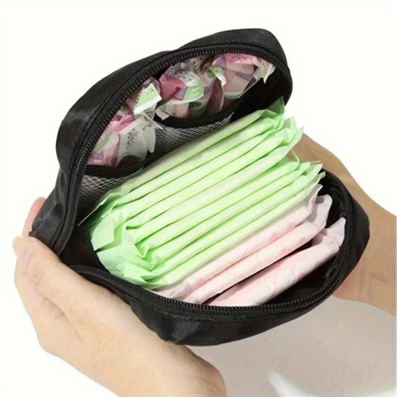 1pc Water-Resistant Feminine Product Pouch - Portable Period Kit Bag with Discreet Sanitary Napkin Storage, Menstrual Cup Pouch
