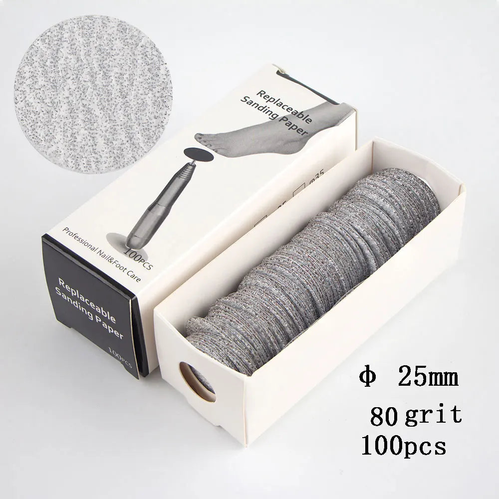 Disc For Pedicure Cuticle Callus Remove Tool For Electric Foot File Callus Hard Dead Skin Pedicure Tools Replaceable Sandpaper