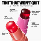 3-in-1 Milk Jelly Tint Facial Blusher Wand Moisturized Long Lasting Matte Rouge Cheek Contour Lipstick Sticker Beauty Makeup