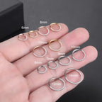 1/10Pc Stainless Steel Nose Ring CZ 16G Hinged Septum Clicker Segment Ear Tragus Cartilage Daith Lip Nose Body Piercing Jewelry