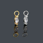 1PC Little Star Moon Snake Crystal Charms Pendant Helix Daith Earrings for Women Hanging Matching Piercing Lobe Tragus Jewelry