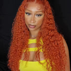 Deep Wave 13x6 HD Lace Frontal Human Hair Wig 30 40 Inch Curly 613 Honey Blonde Water Wave 13x4 Lace Front Wigs For Women 250%