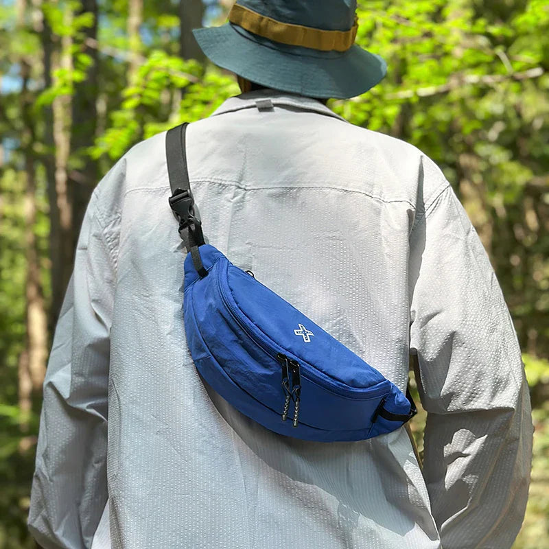 Casual Waterproof Chest Bags Large Capacity Crossbody Bags Korean Fashion Waist Bag Fanny Pack for Women Men's Travel Bag Banana