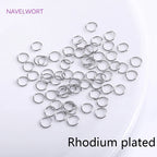 18K Gold Plated Split Rings Connecting Ring Brass Open Jump Rings Accessories For Jewelry DIY Jewelry Material Wholesale