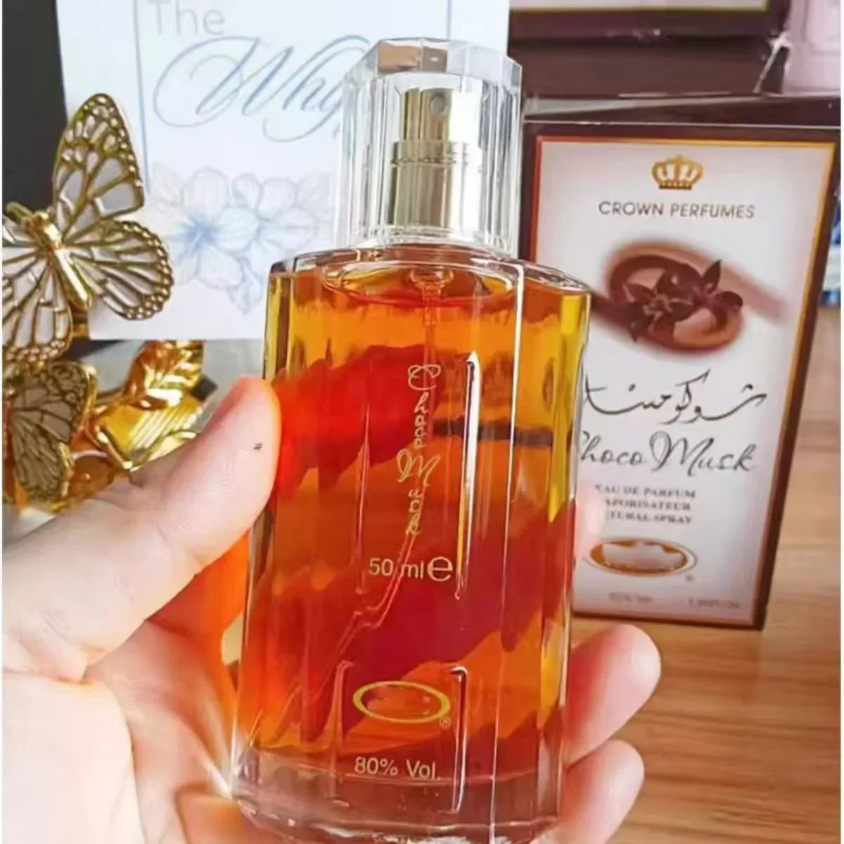 50ml Choco Musk Crown Perfume Long Lasting Vanilla Chocolate Flavor Fragrance Eau De Parfum Spray