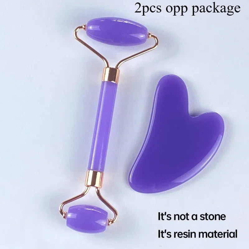 Gua Sha Roller Massager Roller for Face Neck Eye Resin Facial Massage Instrumenr Beauty Health Care Scraping Board Skin Care