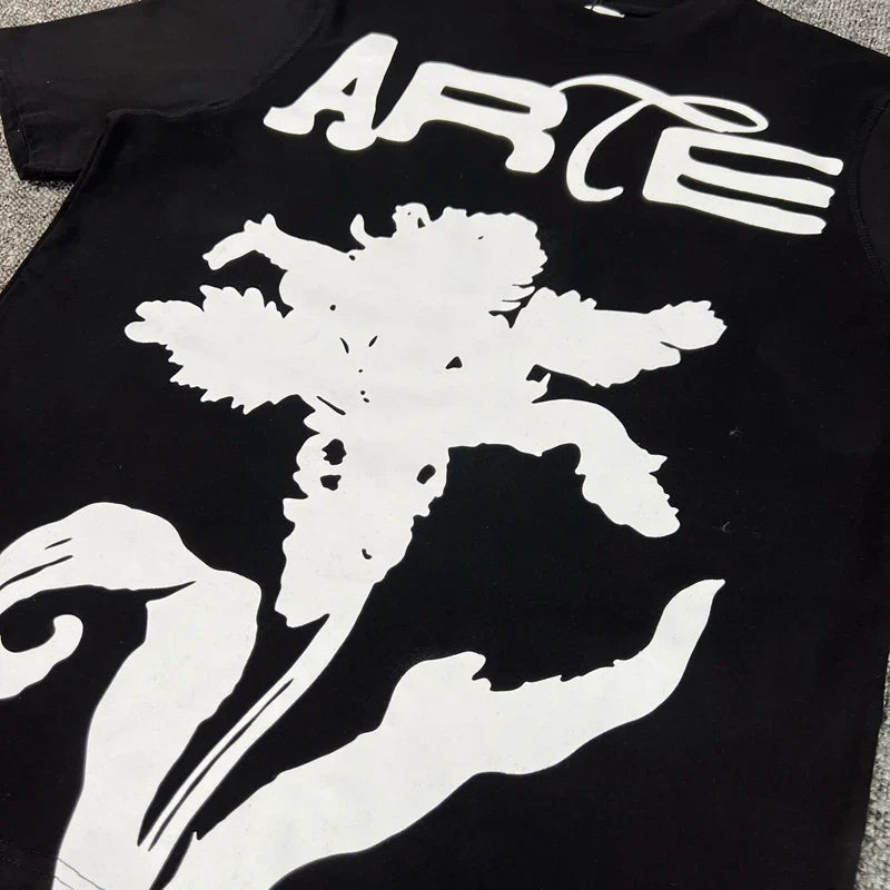 ARTE T-shirts Men Women Couples Streetwear High Quality Print Round Neck Short Sleeve Arte Top Tee One Day Shipped Out
