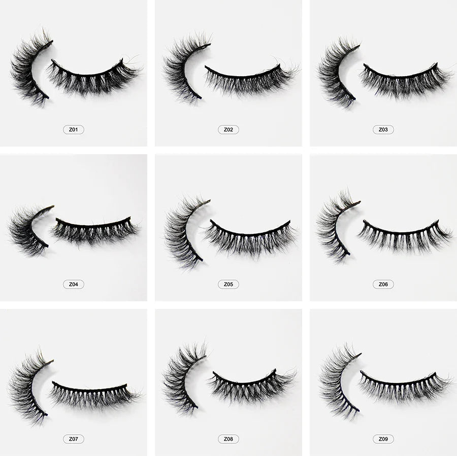 Dropshiping Makeup  Mink Lashes Fluffy Soft Full Fake Eyelashes Natural False Eyelashes Wispy Lash Extension