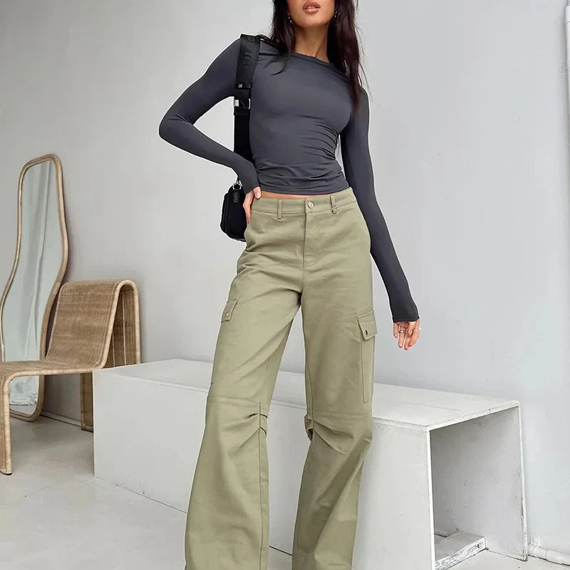 2024 Spring Autumn Women Y2K Pink T-Shirt Causal Long Sleeve Crop Tops O Neck Pullovers Base Tees Bodycon Slim Fit T Shirt