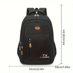 1 Pc Men's Backpack, Large Capacity Waterproof Casual Backpack,Adjustable Computer Backpack