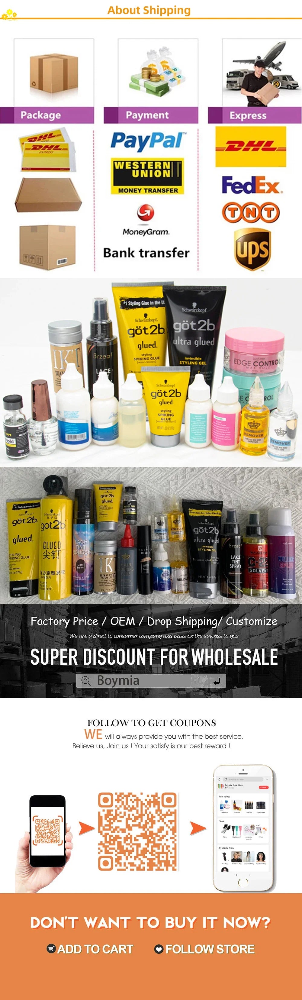 BMB Crazy Hold TUBE Super Lace Glue For Lace Wigs Waterproof Invisible Bonding Glue Replacement Adhesive Strong Hold Hair Glue