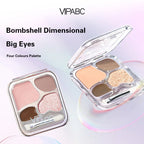 4Color Eyeshadow Palette Blush Eyeliner Eyeshadow Highlight Contour Palette Eyes Makeup Cute Beauty Cosmetics