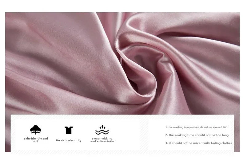 5-piece Set of Women's Sleepwear Sexy Silk Nightgown Lace Satin Nightgown V-neck Vest Breathable Comfortable Women's Nightgown