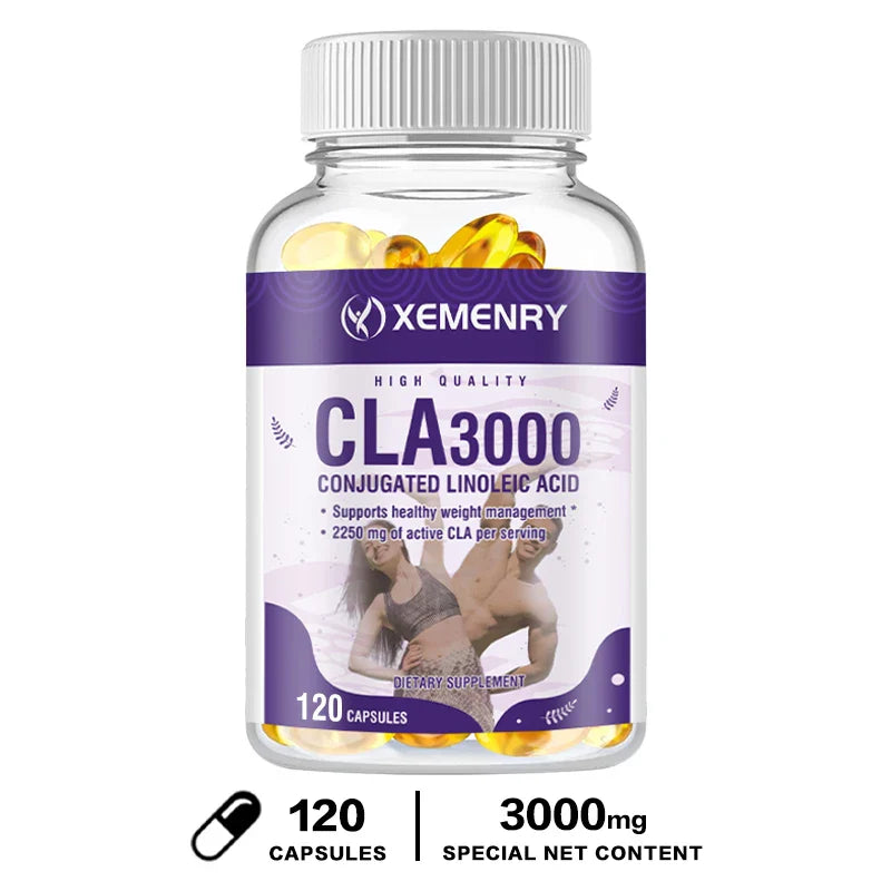 CLA 3000mg - Boost Energy, Improve Muscle Mass, and Boost Metabolism - Non GMO