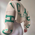 American Fashion Brand Harajuku Retro Letters Fashionable Loose Hoodie Women Street Hip-hop Punk Y2K Casual Oversized Sweatshirt