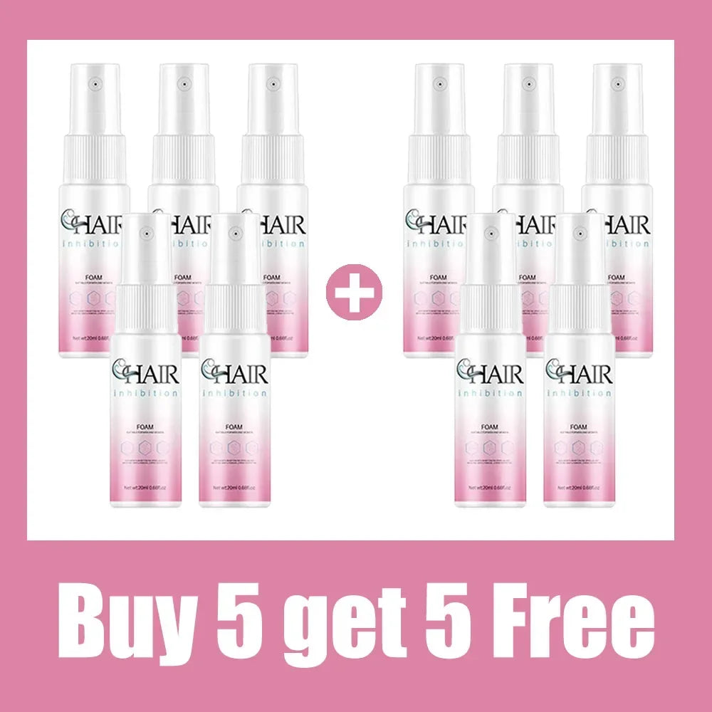 2 Minutes Fast Hair Removal Spray Painless Hair Growth Inhibitor Arm Armpit Leg Permanent Depilatory for Men Women Repair Care