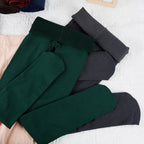 Colorful Fleece Lined Tights Women Thermal Pantyhose for Female Winter Panty Polar Skin Black Effect Stockings Thermal Leggings