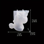 1 Unicorn Silicone Mold - Flexible Translucent Craft Mold for DIY Soap, Resin, and Home Decoration Perfect for Creative Projects