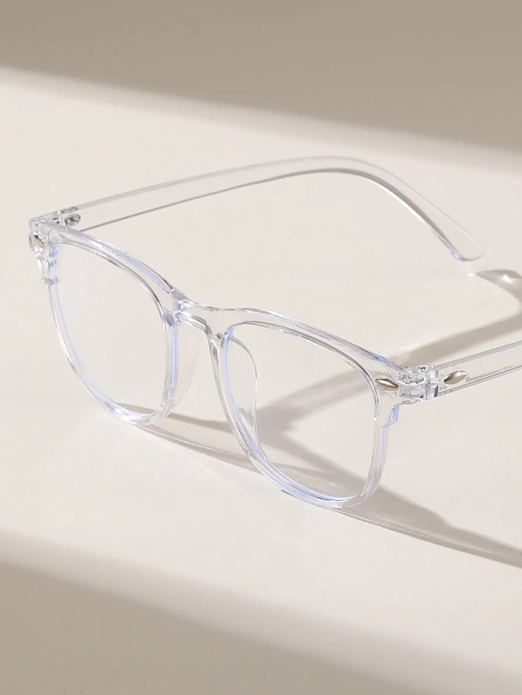 1PC/2PCS Fashion Pentos Plastic Frame Anti-Blue Light Clear Glasses For Daily Office Reading Life Eye Protection Accessories.