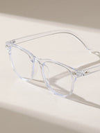 1PC/2PCS Fashion Pentos Plastic Frame Anti-Blue Light Clear Glasses For Daily Office Reading Life Eye Protection Accessories.