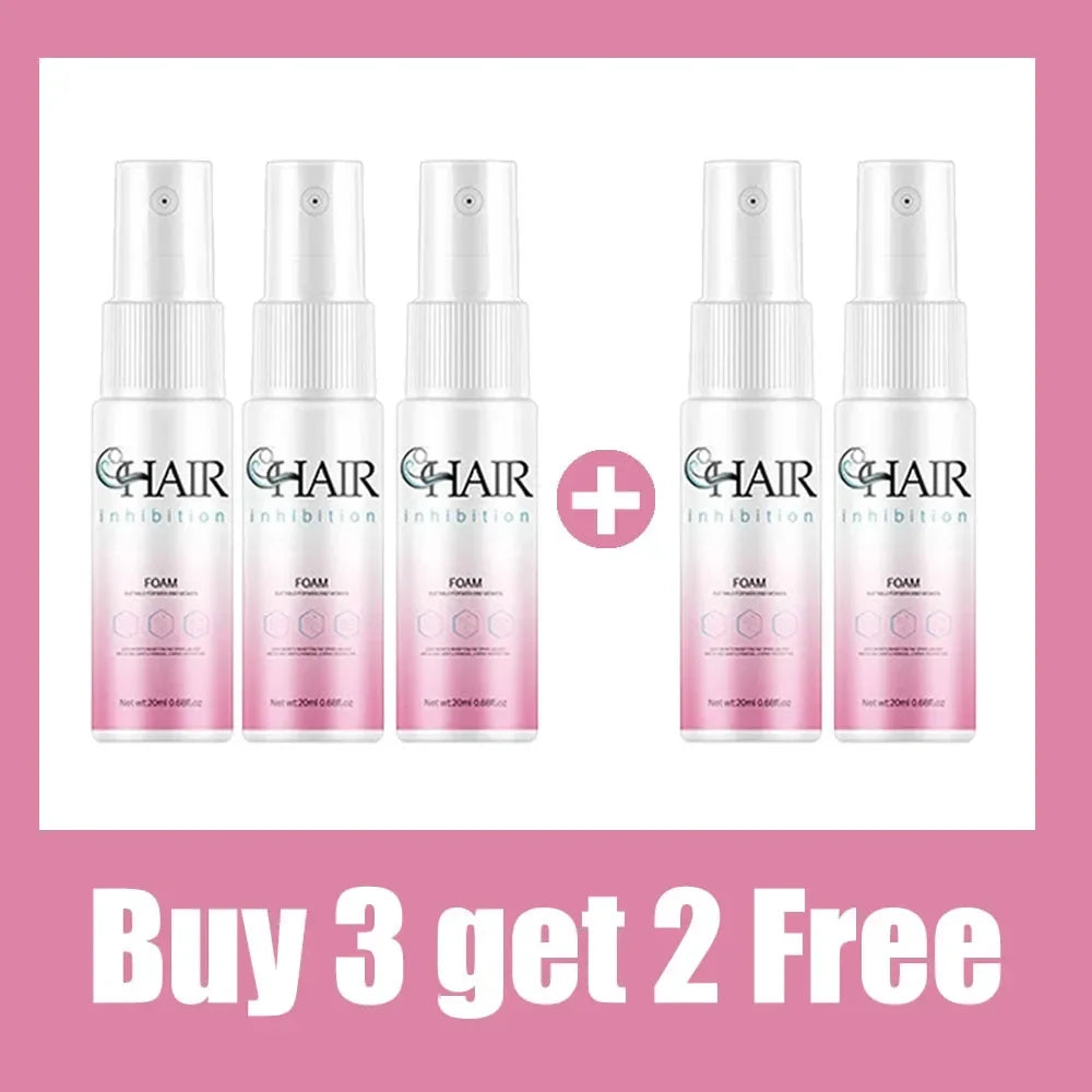 2 Minutes Fast Hair Removal Spray Painless Hair Growth Inhibitor Arm Armpit Leg Permanent Depilatory for Men Women Repair Care