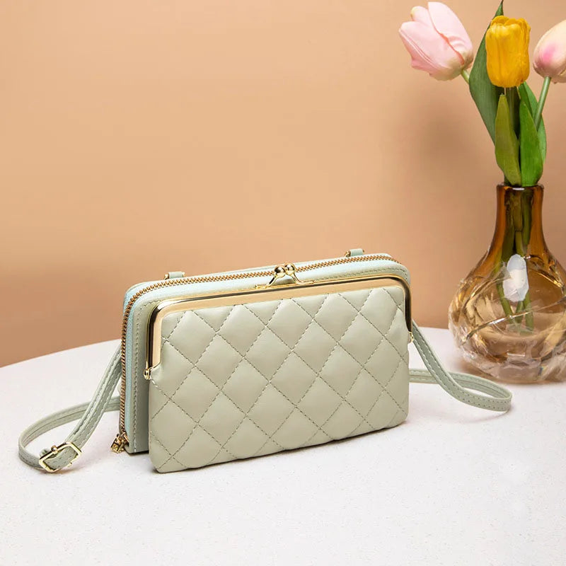 Bags for Women Trend PU Leather Handbags for Women Beige White Black Fashion Hand Bag Bolsas Para Mujeres Sac Phone Holder