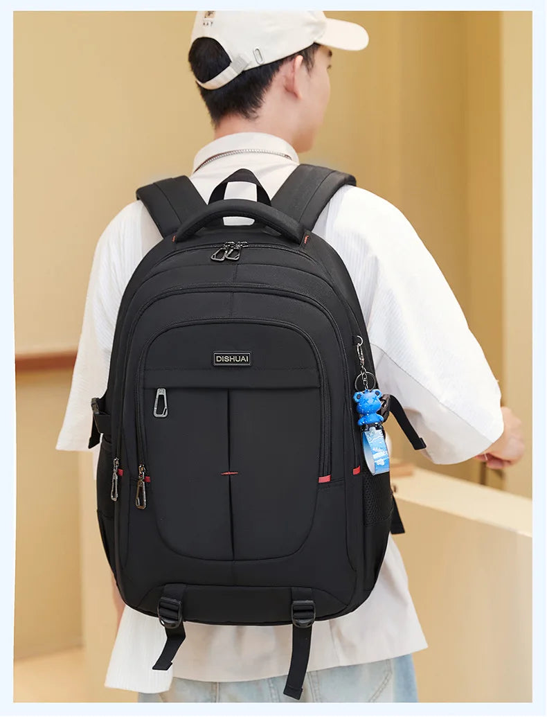 2025 new camouflage backpack for boys High capacity school bag for junior high school students Outdoor travel backpack for men