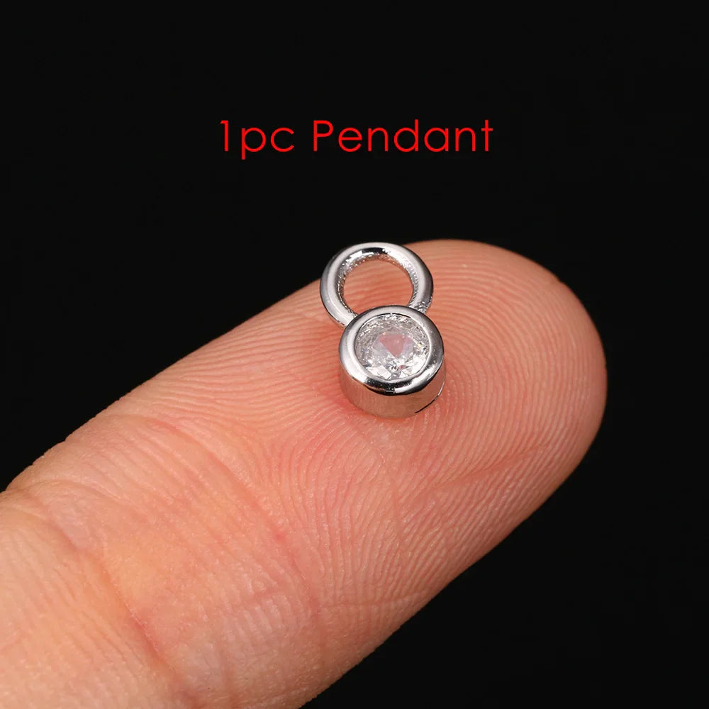 1PC Little Star Moon Snake Crystal Charms Pendant Helix Daith Earrings for Women Hanging Matching Piercing Lobe Tragus Jewelry