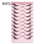 Half Fake Eyelashes 5/10 Half Lashes Soft Natural Cat Eye Lashes Makeup Tool Extension Fluffy Faux Cils maquiagem Half Lashes