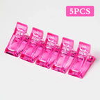 Acrylic Nail Clip Transparent Gel Quick Building Nail Tips Clips Fingernail Extension UV Clamps Manicuring Art Builder Tools Set