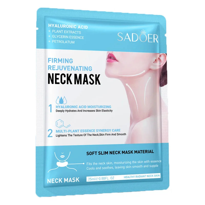 10PCS Collagen Anti Wrinkle Neck Mask Anti Aging Fade Fine Lines Firm Skin Moisturizing Brighten Rejuvenating SkinCare Cosmetics