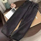 2000s Baggy Jeans Women New Harajuku Hip Hop Wing Print Oversized Jeans Gothic High Waist Wide Leg Pants Men Trousers Streetwear