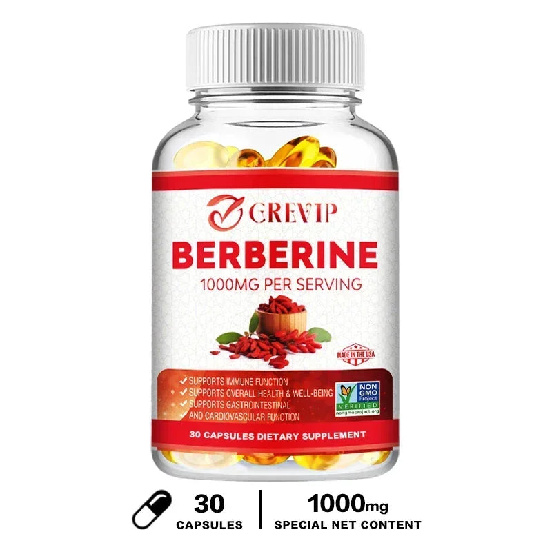 Berberine Extract 1000 Mg - Supports Gastrointestinal and Overall Health with Antioxidant Benefits Supplement