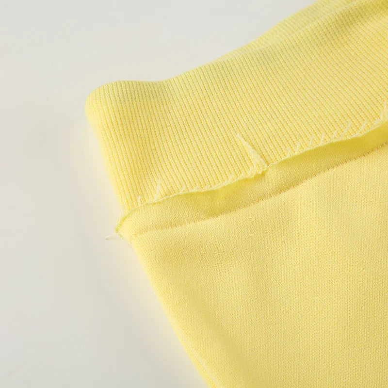 BIIKPIIK Drawstring Hooded Hoodie Suits Autumn Winter Solid Zipper Women Casual Pants Set Street Sporty Sweatshirt Two Piece Set