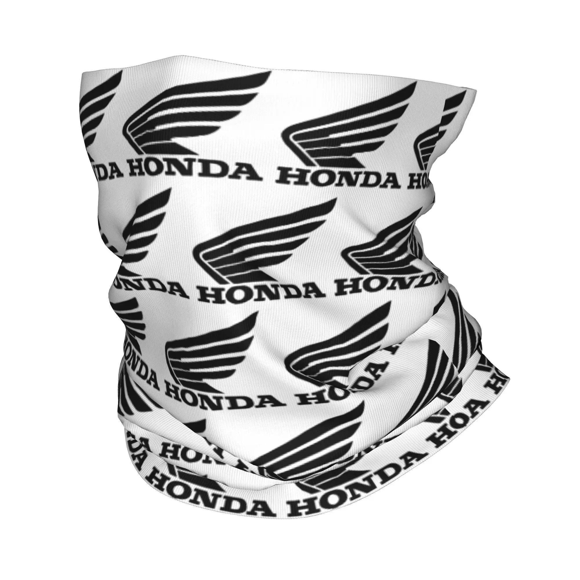 Custom H-Hondaes Motorcycle Rider Winter Headband Neck Warmer Women Men Ski Running Tube Scarf Moto Face Bandana Gaiter