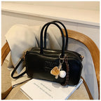 2025 new high-end luxury designer Boston handbag female niche retro fashion all-match pillow bag shoulder messenger bag trend