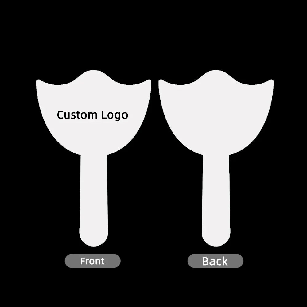 1 Pc Lash Artist Customize Logo Social Media Face Photo Prop Eyelash Technician Prop Handheld Acrylic Palette Lash Salon Tools