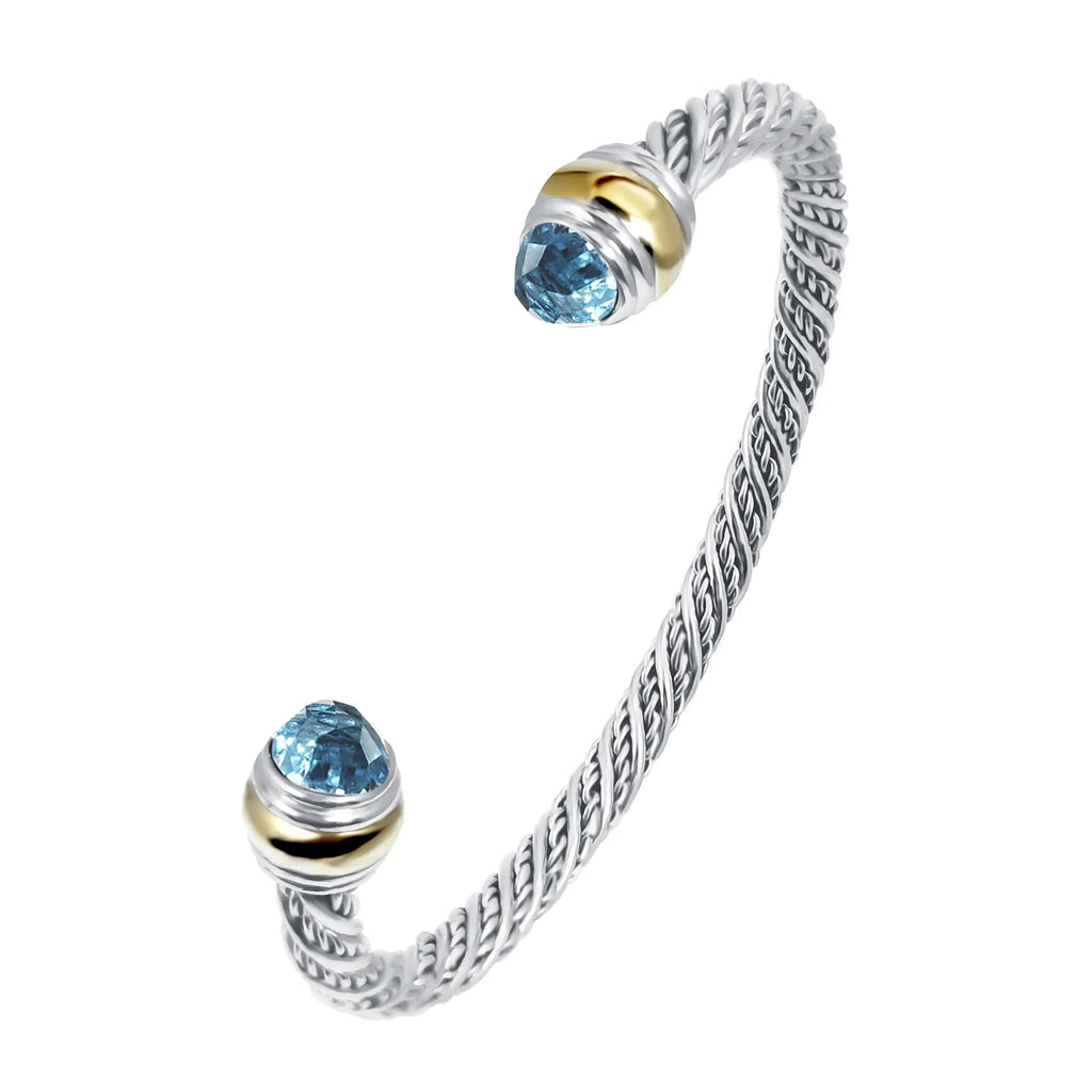 1PC Cable Bracelet for Women Gemstone Open Cuff Bracelet Bangle Bracelet Pearl Bracelet for Girls Best Gift for Women Friend