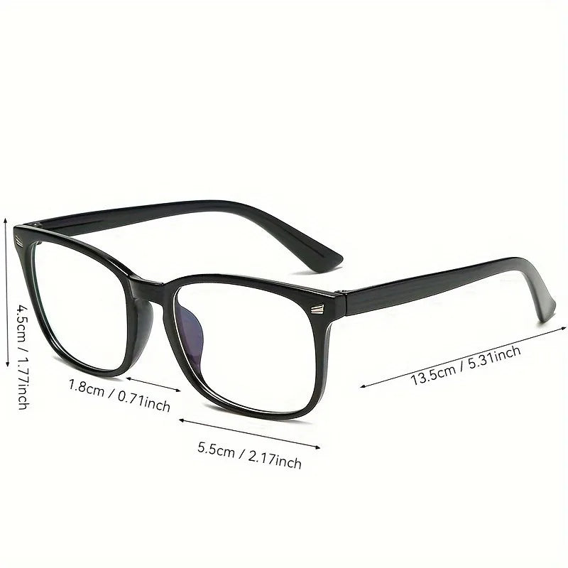 3 Pairs of Y2K Style Fashionable Transparent Lens Glasses Suitable for Daily Wear for Both Men and Women